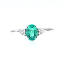 Anello Fanton Gioielli Donna ANELLI SMERALDO in Oro bianco Smeraldo 0.68 Ct FGANSME7-501A - FGANSME7-501A